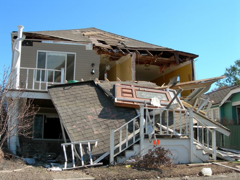 Storm Damage Before Repair